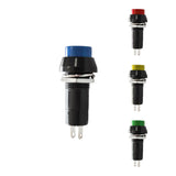 Pack De 5 Unidades - Interruptor Unipolar Base Redonda 1a 250v Colores Surtidos