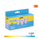 Pack De 5 Unidades - Kit 3 Bombillas Dicroicas Led Gu10 5w 450lm 6400k Luz Fria Ø5x5,5cm Edm