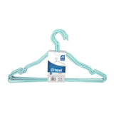 Pack De 5 Unidades - Lote 10 Perchas Alambre Colores Surtidos Azul-Marrón39cm