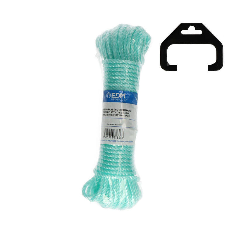 Pack De 5 Unidades - Madeja Cuerda Plastico 15m Verde Edm
