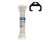 Pack De 5 Unidades - Madeja Trenzada Polipropileno Tendedero 10m Blanco Edm