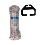 Pack De 5 Unidades - Madeja Trenzado Nylon 15m Blanco Pintas Edm