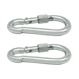 Pack De 5 Unidades - Mosquetón Bombero Con Seguro, Msq02, Acero Galvanizado, 7 X 70 Mm. 2 Unidades