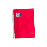 Pack De 5 Unidades Oxford Cuaderno Classic Europeanbook 5 Microperforado 120h (50% Gratis) A4+ 5x5 Tapa Extradura Rojo