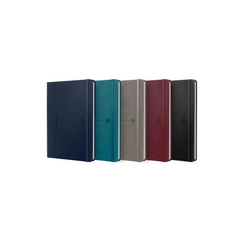 Pack De 5 Unidades Oxford Cuaderno Cosido Signature 80h A5 Liso Cierre C/Goma Tapa Extradura C/Surtidos Clásico