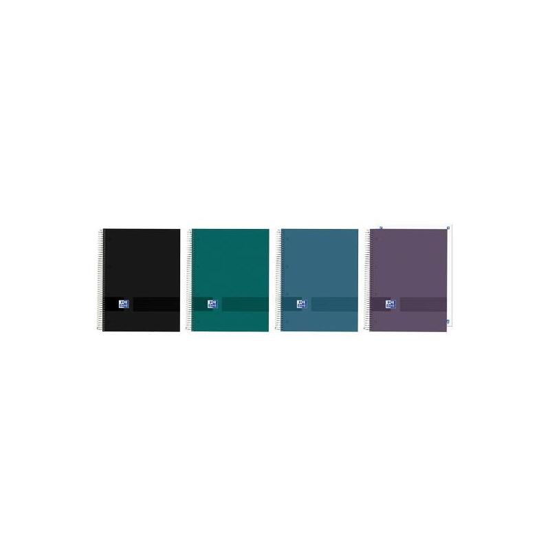 Pack De 5 Unidades Oxford Cuaderno Europeanbook 0 &You Espiral Microperforado A5+ 120h Liso C/Surtidos Neutros