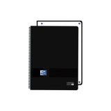 Pack De 5 Unidades Oxford Cuaderno Europeanbook 1 Live&Go 80h A4+ 5x5 Microperforado T/Plástico Negro