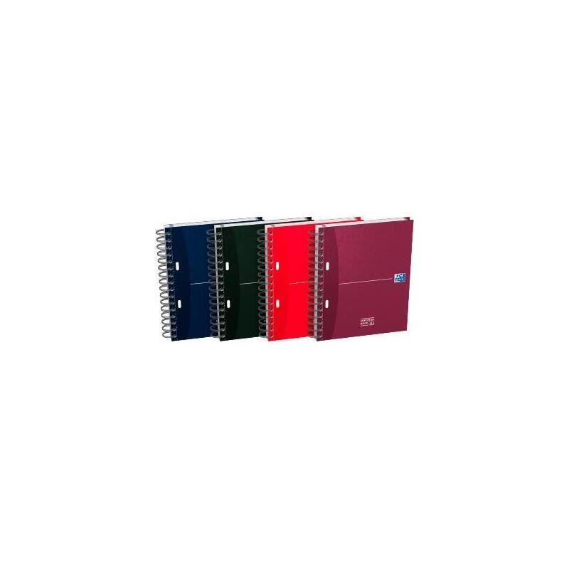 Pack De 5 Unidades Oxford Cuaderno Office Essentials Europeanbook 4 Microperforado 100h A5+ 5x5 C/Separadores T/Extraduras C/Surtidos