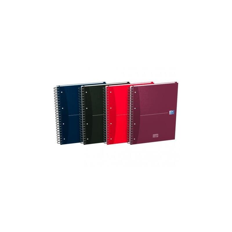 Pack De 5 Unidades Oxford Cuaderno Office Essentials Europeanbook 4 Microperforado 120h A4+ 5x5 C/Separadores T/Extraduras C/Surtidos