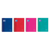 Pack De 5 Unidades Oxford Europeanbook 10 Cuaderno Espiral Formato A4+ Cuadriculado 5x5mm - 150 Hojas - Tapa Extradura Acabado Brillante - 10 Bandas De Color - Colores Surtidos