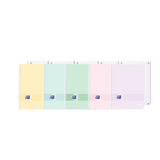 Pack De 5 Unidades Oxford Live&Go Europeanbook 1 Tapa De Plastico A4+ 5x5 - 80 Hojas - Colores Surtidos