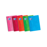 Pack De 5 Unidades Oxford School Classic 4º Cuaderno Espiral Tapa Blanda 4x4 - 80 Hojas - Margen 4x4 - Colores Surtidos