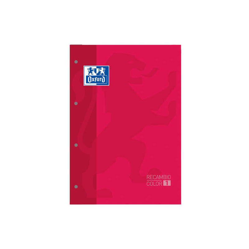 Pack De 5 Unidades Oxford School Classic Cuaderno De Recambio - Tamaño A4 - Tapa Blanda - Encolado - 80 Hojas -