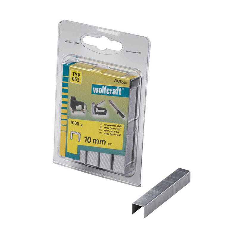 Pack De 5 Unidades - Pack 1000 Grapas De Lomo Ancho 10mm. Tipo 053. 7036000 Wolfcraft