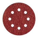 Pack De 5 Unidades - Pack 5 Hojas De Lijar Adhesivas, Corindón Grano 120 Perforadas Ø125mm 2251000 Wolfcraft