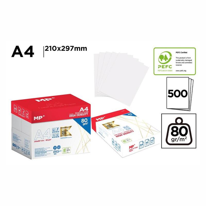 Pack De 5 Unidades - Papel Din A4 Multifunción Mp 80 G/M² 500 Hojas