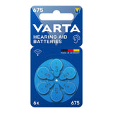 Pack De 5 Unidades - Pila Para Audífonos Varta Hearing Aid Batteries 675 (Blister 6 Unid.)