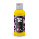 Pack De 5 Unidades - Pintura Textil Amarilla, 80 Ml