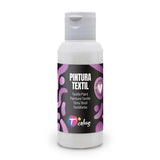 Pack De 5 Unidades - Pintura Textil Blanca, 80 Ml