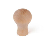 Pack De 5 Unidades - Pomo Para Mueble, Modelo 273, De Madera De Haya Crudo, Ø20 Mm