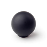 Pack De 5 Unidades - Pomo Para Mueble, Modelo 308, De Abs Con Acabado Negro Mate, Ø28 Mm