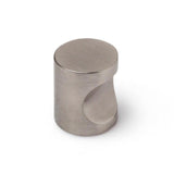 Pack De 5 Unidades - Pomo Para Mueble, Modelo 718, De Zamak Con Acabado Níquel Satinado, Ø18 Mm