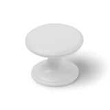 Pack De 5 Unidades - Pomo Para Mueble, Modelo 756, De Zamak Con Acabado Blanco, Ø33 Mm