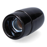 Pack De 5 Unidades - Portalámparas Cerámico Vintage E14, 60 W 250 V, Negro, Ø35 X 60 Mm (Retractilado)