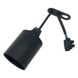 Pack De 5 Unidades - Portalámparas De Obra E27 Con Cable Y Regleta Conexión Negro