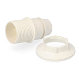 Pack De 5 Unidades - Portalamparas E-14 Semiroscado + Arandela Envasado Blanco