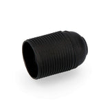 Pack De 5 Unidades - Portalamparas Roscado E-27 Negro Homologado Solera 6829crn