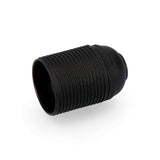 Pack De 5 Unidades - Portalamparas Roscado E-27 Negro Homologado Solera 6829crn