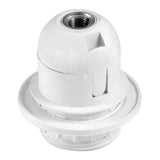 Pack De 5 Unidades - Portalámparas Termoplástico, Cuerpo Roscado, E-27, Blanco