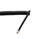 Pack De 5 Unidades - Prolongacion Telefonica 4.5m 4 Vias Macho-Macho Mini Negro Rizada