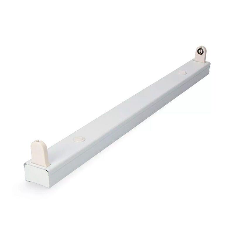 Pack De 5 Unidades - Regleta T8 Especial Para Tubo Led De 120 Cm, Blanca, 1223 X 34 X 16 Mm