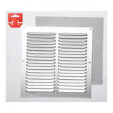 Pack De 5 Unidades - Rejilla Con Mosquitera. Aluminio 0.6 Natural 200x200mm (G)