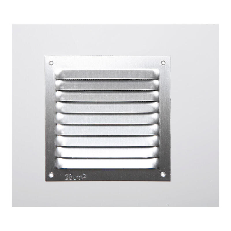 Pack De 5 Unidades - Rejilla S/Borde De Aluminio 0.6 Natural 100x100mm