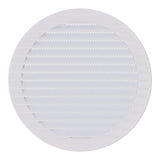 Pack De 5 Unidades - Rejilla Ventilación Redonda Empotrable Con Mosquitera Ø150mm Abs Blanca