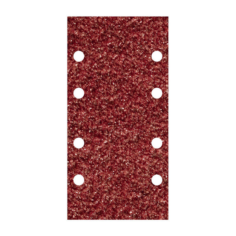 Pack De 5 Unidades - Set 10 Hojas De Lijar Adhesivas Corindón De Grano 80 De 93x185mm 1767000 Wolfcraft