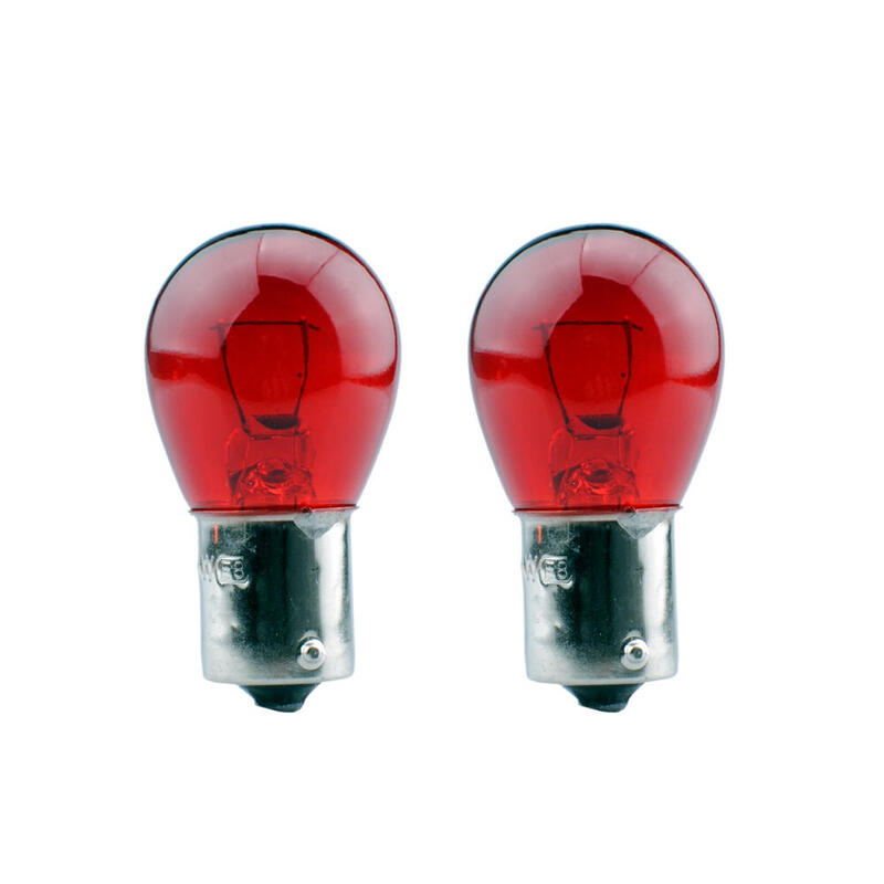 Pack De 5 Unidades - Set De 2 Bombillas Coche 12v 21w Bau 15 S Ambar 1 Polo