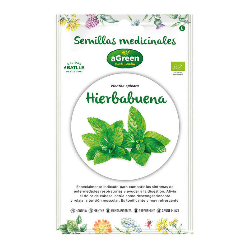 Pack De 5 Unidades - Sobre Con Semillas De Hierbabuena "Medicinal" Eco 857005bolsh Agreen