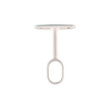 Pack De 5 Unidades - Soporte Armario Central Ovalado Blanco (1 Ud) Cintacor - Storplanet