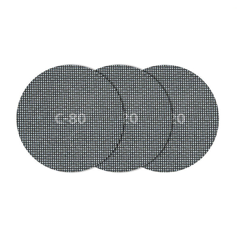 Pack De 5 Unidades - Tejidos De Rejilla Adherentes Carburo De Silicio Ø125 Mm, Grano 80/120/220, Pack 5 Uds