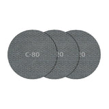 Pack De 5 Unidades - Tejidos De Rejilla Adherentes Carburo De Silicio Ø125 Mm, Grano 80/120/220, Pack 5 Uds
