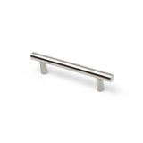 Pack De 5 Unidades - Tirador De Mueble Tipo Asa, Modelo 891h, De Acero Inoxidable Con Acabado Aluminio, 96 Mm