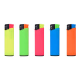 Pack De 50 Unidades - Encendedor Electrónico Rubber Touch, Colores Surtidos Euro/U