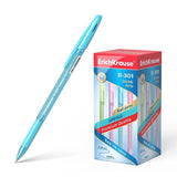 Pack De 50 Unidades Erichkrause Boligrafo R-301 Spring Stick&Grip 0.7 - Cuerpo Hexagonal Translucido - Zona De Agarre De Goma Contorneada - Punta De 0.7mm - Tinta De Secado Rapido - Color Azul