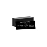 Pack De 500 Tarjetas Pvd Negra 0,76 Mm - 15 Cm - Edikio Pricetag