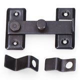 Pack De 6 Unidades - Aldaba Reversible 8cm H Zinc Negro Edm