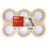 Pack De 6 Unidades Apli Cinta Pintor 25mm X 45m - Adhesivo De Alta Resistencia - Facil De Cortar - Ideal Para Pintura Y Decoracion - Azul